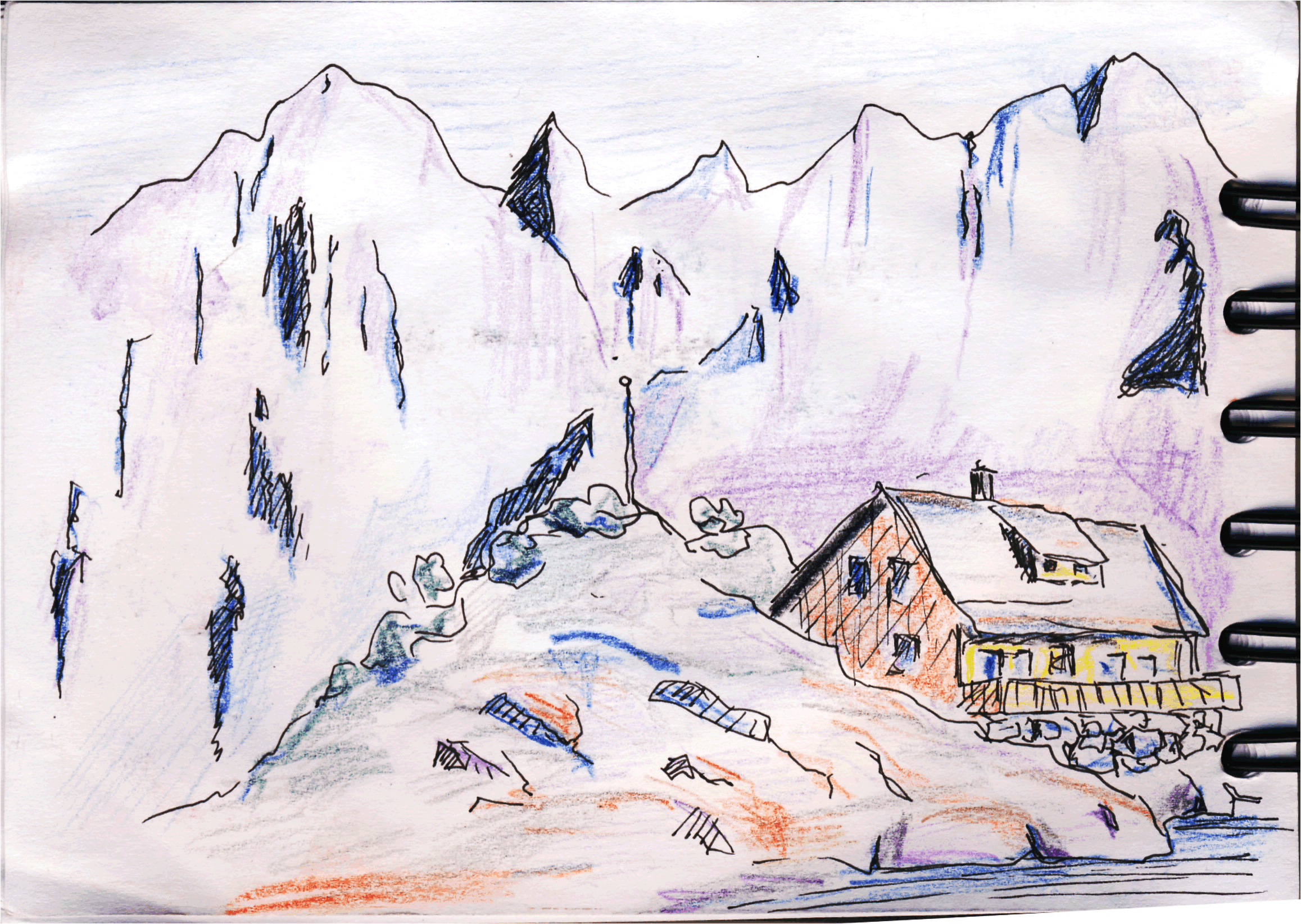 Hus i Henningsvaer-färpennor